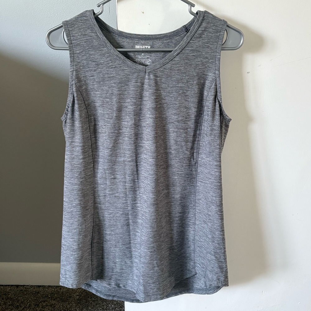 Duluth Trading Co Gray Tank Top